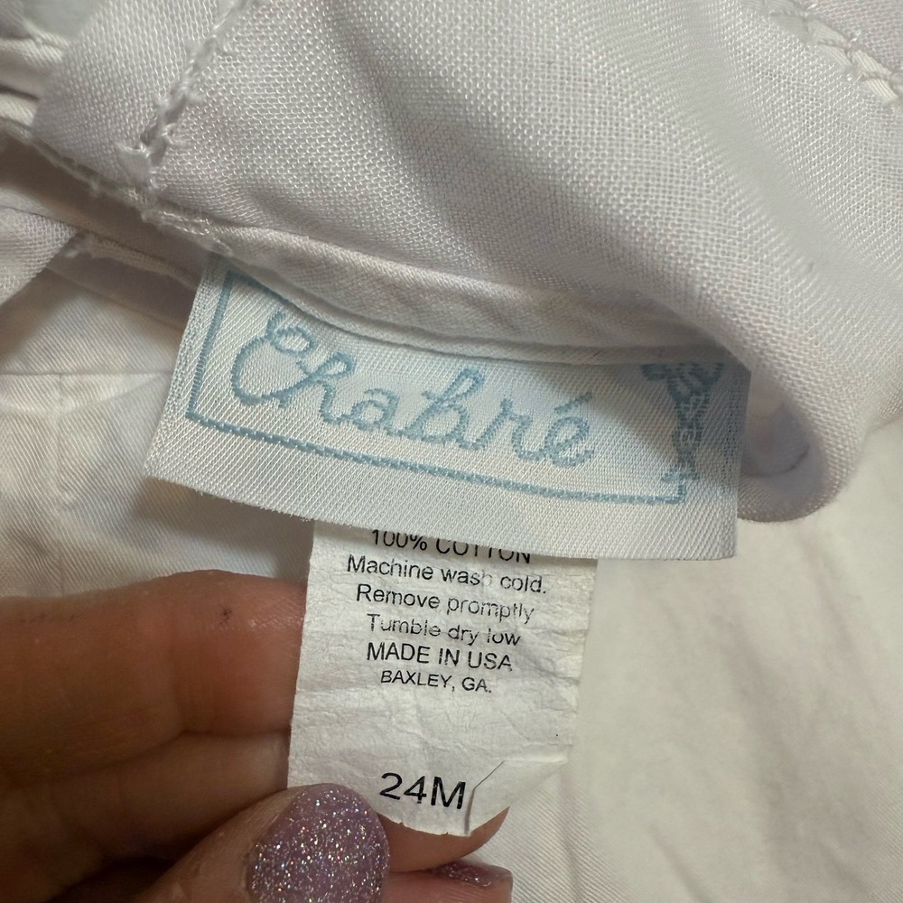 Chabre baby one piece white bubble romper 24 months - Picture 5 of 6